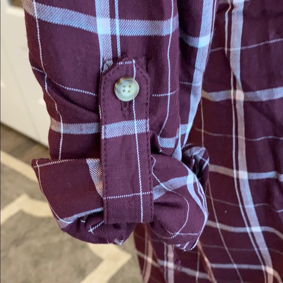 NWT Abercrombie Knot Front Shirt Dress Sz L - Picture 3 of 6